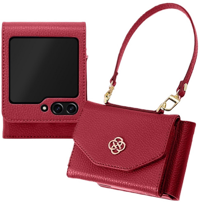 맥스코어 Z플립 천연소가죽 카드 지갑 다이어리 케이스