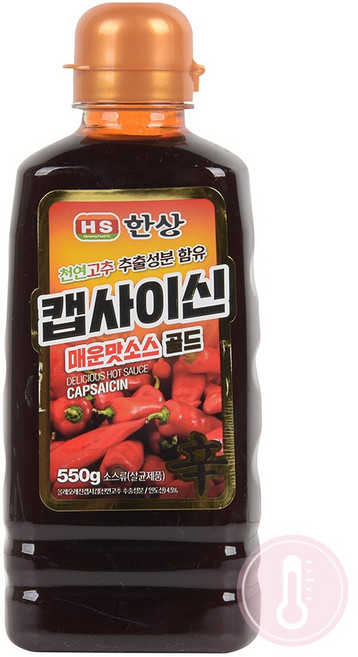 푸드올마켓_ HS 캡사이신 매운맛소스 골드 550g, 1개