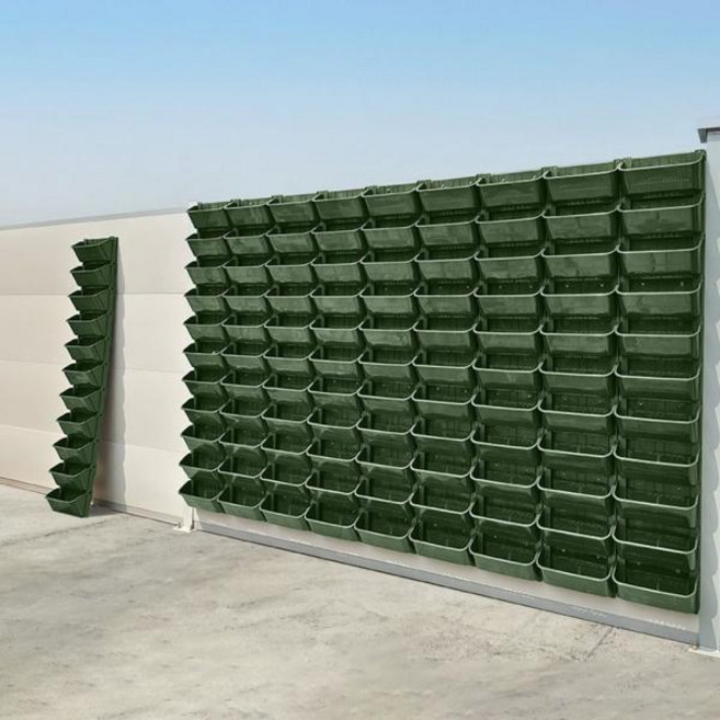 수직정원 플랜트월 벽걸이화분 매달려 정원 식물 벽 꽃 냄비 컨테이너 수직 녹색 마운트 플라스틱 심기 상자 홈 장식, 1개