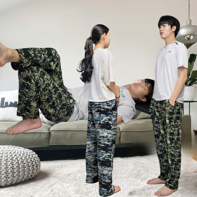 지엠알 간절기 본딩 남자 몸빼 고무줄 작업복바지 봄가을용