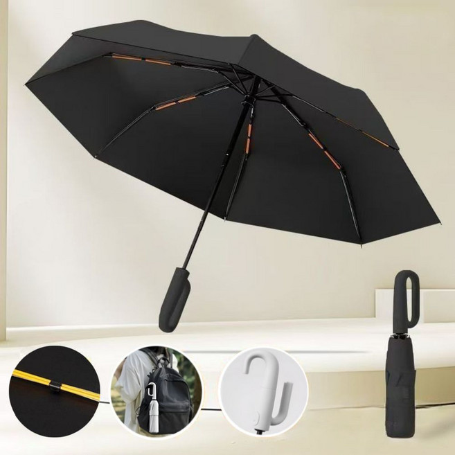 딥포유 튼튼한 3단 자동 우산 UV 자외선 차단 골프 양우산