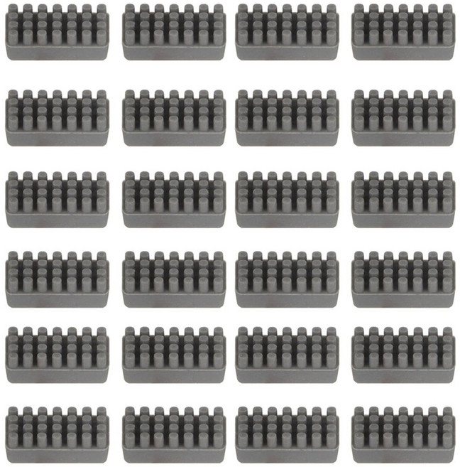 24pcs 3D 프린터 실리콘 노즐 브러시 Bambu Lab P1P/P1S/X1/X1C/X1E 3D 프린터 용 내열성 노즐 클리너 브러시, 검은색
