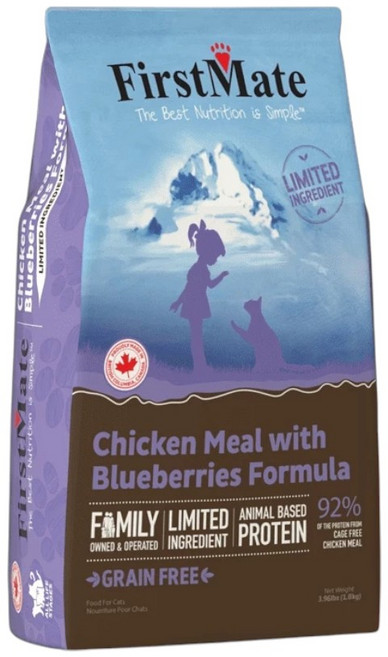 FirstMate 雞肉藍莓配方 無穀全貓糧 1.8kg, 1個, 雞肉, 藍莓