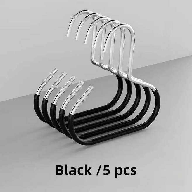 5팩 금속 다기능 보관 유물 모자 후크 세트, 02 Black, 1개