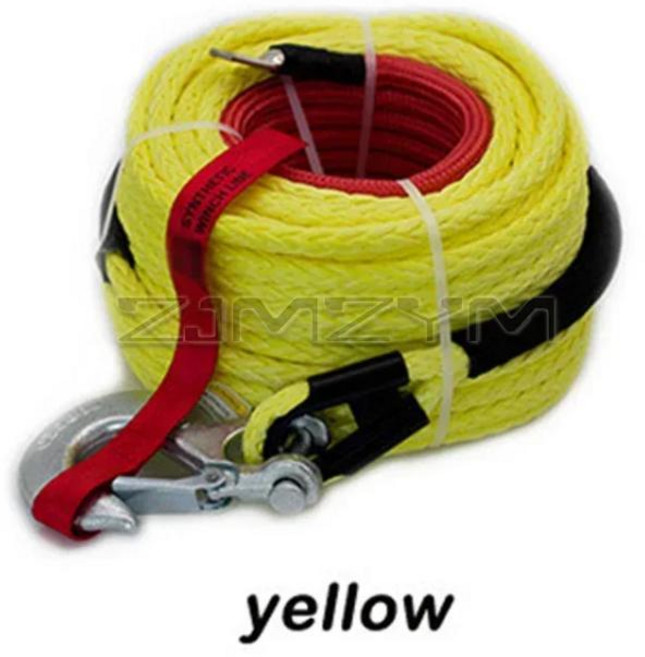 다색 윈치 라인 견인 로프 폴리머 합성 섬유 오프로드 차량 플라즈마 10mm x 30m, 1개