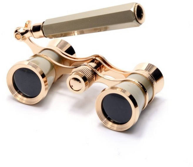 JINGHENG 글라스 고화질 휴대용 쌍안경 메탈 콘서트 뮤지컬 오케스트라 공연 전용 소형, A
