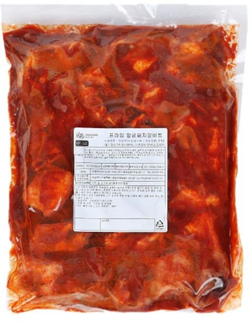 대상 프라임 양념 돼지갈비찜, 1개, 2kg