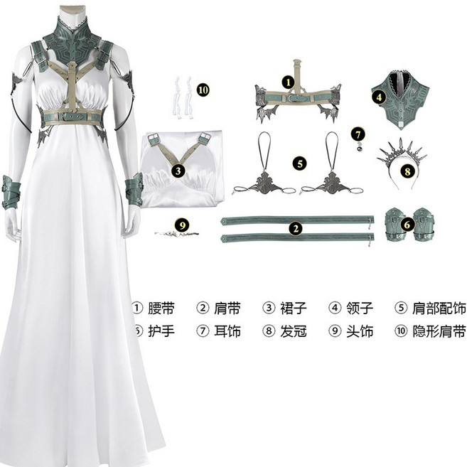 골드소서 드레스 파이널 판타지 파판 7 VII 리메이크 코스프레 코스튬 의상 서코 부코