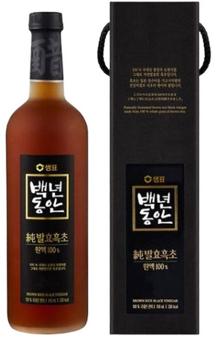 샘표 백년동안 순발효흑초원액 750ml, 1개