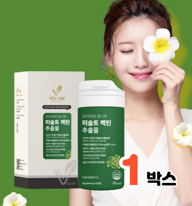 Otwo 미슬토 렉틴 추출물 참나무 겨우살이, 60정, 1개