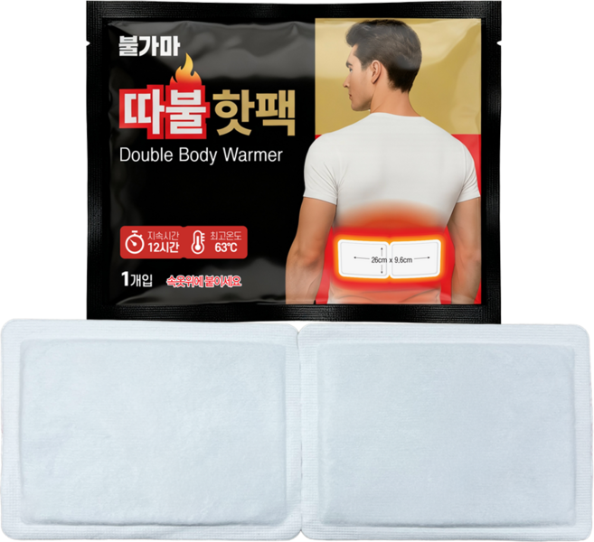 불가마 따불핫팩 허리 어깨 붙이는 핫팩, 5개