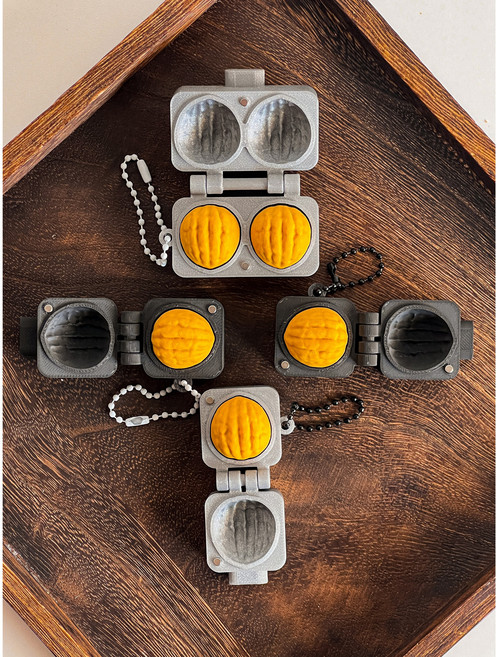 호두과자 키캡 키링 청축 클리커 자석 덮게 에어팟 열쇠고리 폰던트 커플 우정 키홀더 5%, 1개, 2-2. 실버 1구 (피치축)