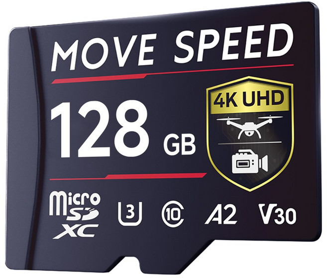 MOVESPEED B300 170MB/s TF카 메모리카드 고속 마이크로 SD카드 대용량 공용 저장카드 Switch 게임기/카메라/드론/블랙박스 호환, 1개, 128GB