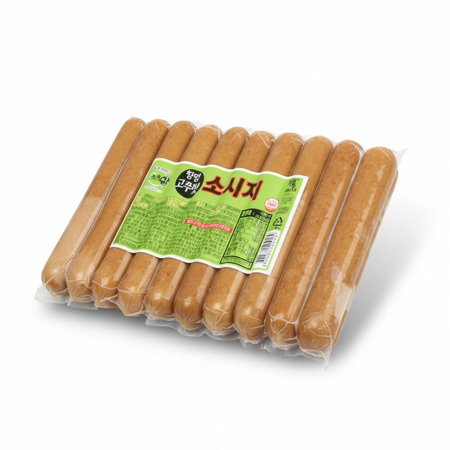 콘 소세지 1kg 바베큐 수제 소시지 캠핑요리 구이, 1개