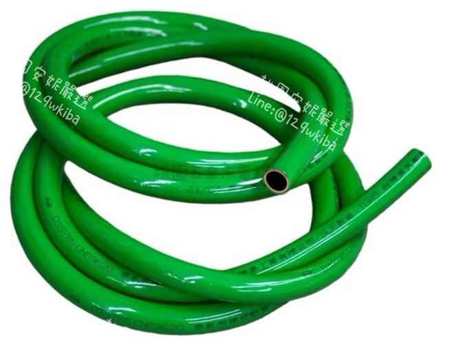燃氣用橡膠軟管 瓦斯管 9.5mm 綠色, 1個