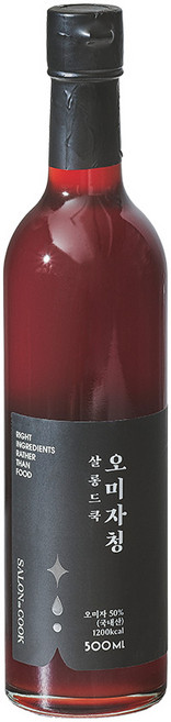 살롱드쿡 문경 오미자청, 500ml, 1개입, 1개