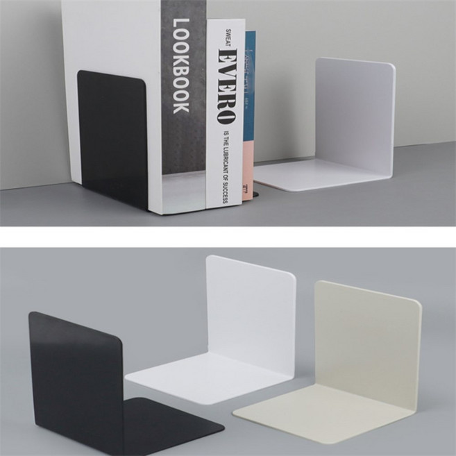 팡부기 L형 북엔드 1P 인테리어용품, 블랙