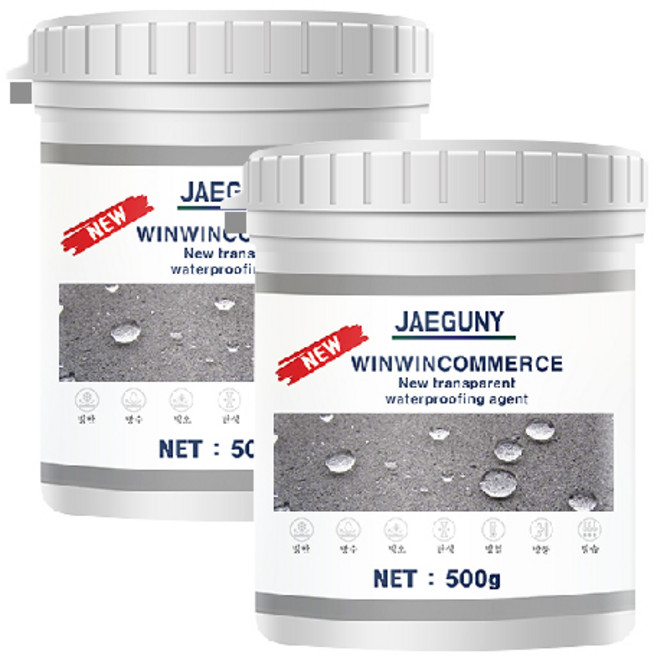 윈윈커머스 투명 방수제 500G, 2개