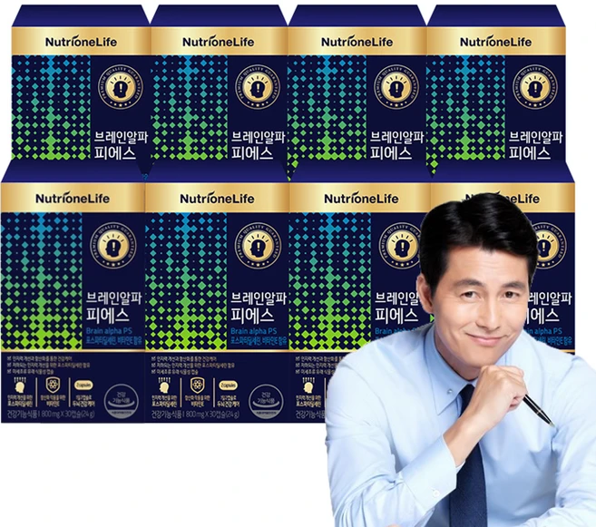 [무료배송/오늘출발] 뉴트리원 브레인알파피에스 대두유래 인지력 개선 세트 구성, 8개, 30정 - 쿠팡