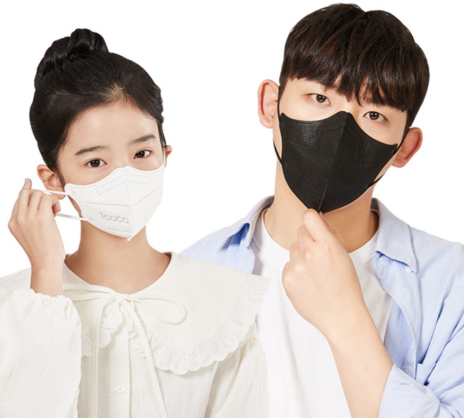 아이코코 프리미엄 KFAD 온가족 비말차단 마스크 25매, 1개, 화이트