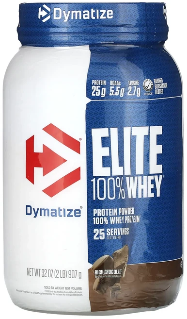 몸관리하세요 겨울입니다 Dymatize 엘리트 100% 유장 단백질 리치 초콜릿 2 파운드 (907 g) 특별관리진행, 1개, 907g - 쿠팡