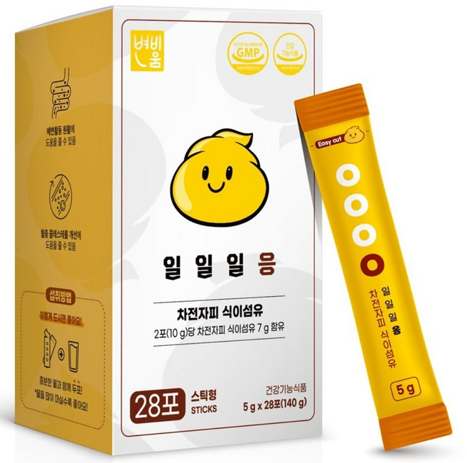 New 일일일응 변비움 쾌변엔 차전자피 식이섬유 1BOX, 140g, 1개