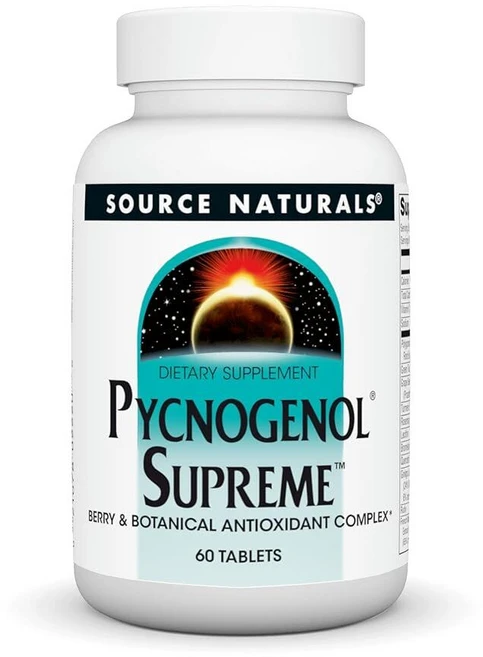 피크노제놀 슈프림 Source Naturals, 60 Count (Pack of 1), 60정, 1개 - 쿠팡