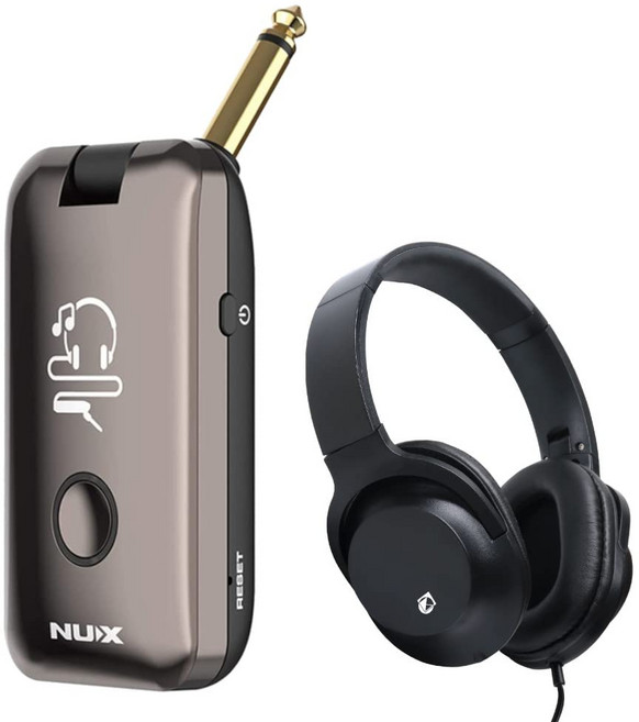 NUX Mighty Plug MP-2 + KHP 뉴엑스 헤드폰 세트 마이티 플러그 헤드폰 앰프 모델링, 1개