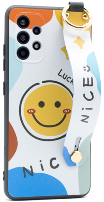 폰플리 스마일 핑거스트랩 휴대폰 케이스