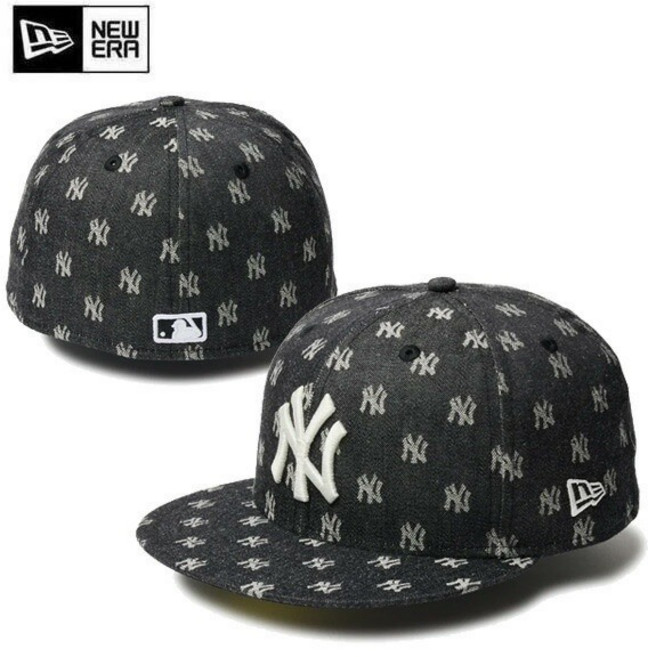 뉴에라 59FIFTY MLB 자카드 뉴욕 양키스 블랙 크롬 캡 14388853
