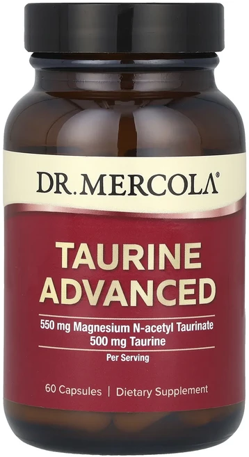 새해 첫좋은선물 Dr. Mercola 타우린 어드밴스드 캡슐 60정 제대로 할인합니다, Dr Mercola 타우린 어드밴스드 캡슐 60정, 1개 - 쿠팡