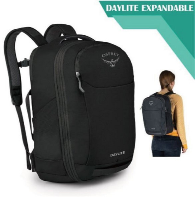 OSPREY Daylite Expandable Travel 行李箱背包 黑