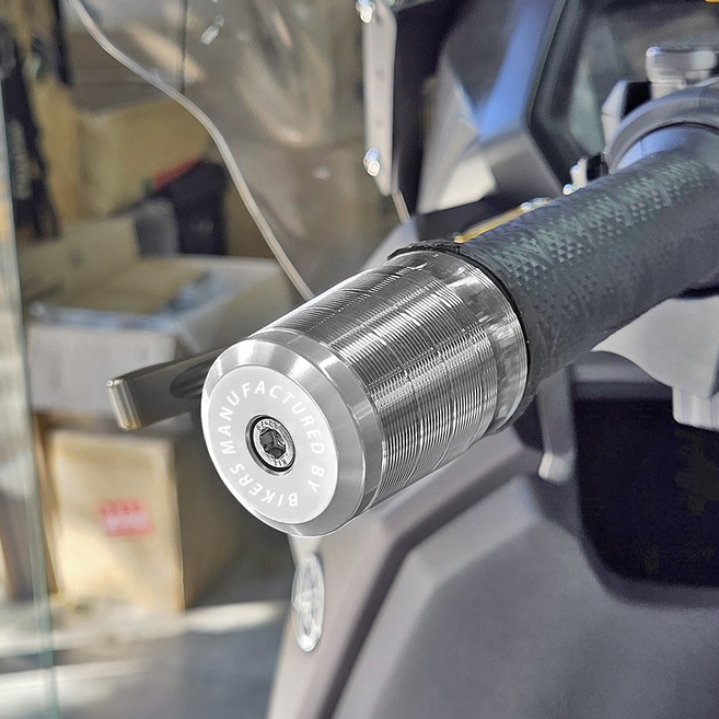 900g 고중량 핸들발란스 오토바이 바앤드캡 바이커스 엔맥스 PCX XMAX 슈퍼커브 포르자, 실버, 1세트