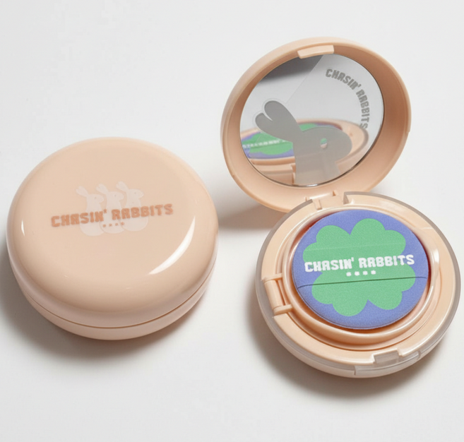 체이싱래빗 올어바웃 글로우 커버 파데프리쿠션 15g (웜/쿨 택1) 톤업 커버 비건인증, 1개, 웜 내추럴