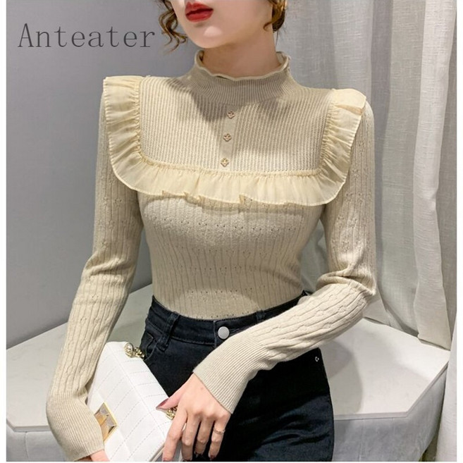 [Anteater]여자 봄 패션 이너 니트 티셔츠 오피스룩 gt65166