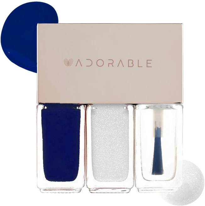 어도러블 아세톤 없이 지우는 임산부 매니큐어 글리터, 1개, 15ml, No. 18 밀키웨이 - 쿠팡