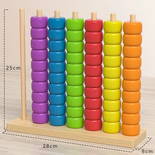 치매예방 교구 어르신 쉬운 색깔 놀이 노인 활동 블록, 세트 2, 1개