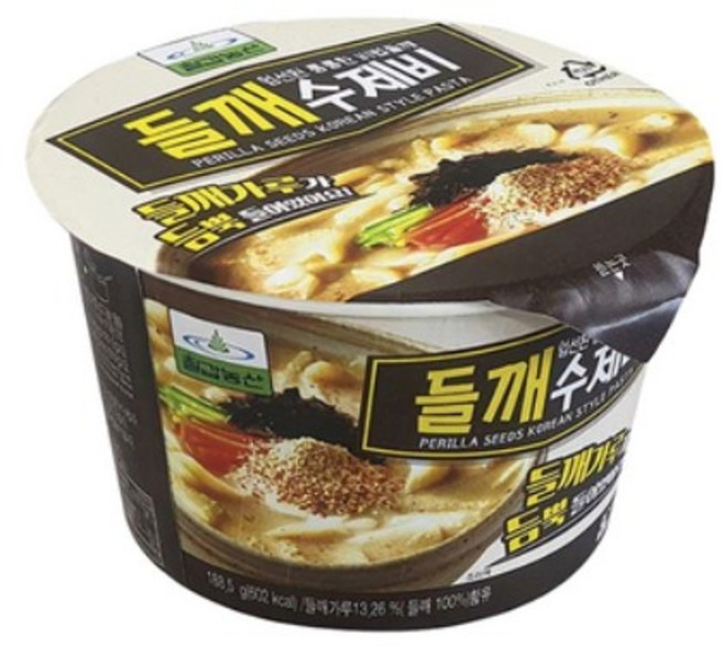 칠갑농산 들깨수제비 용기, 188.5g, 16개
