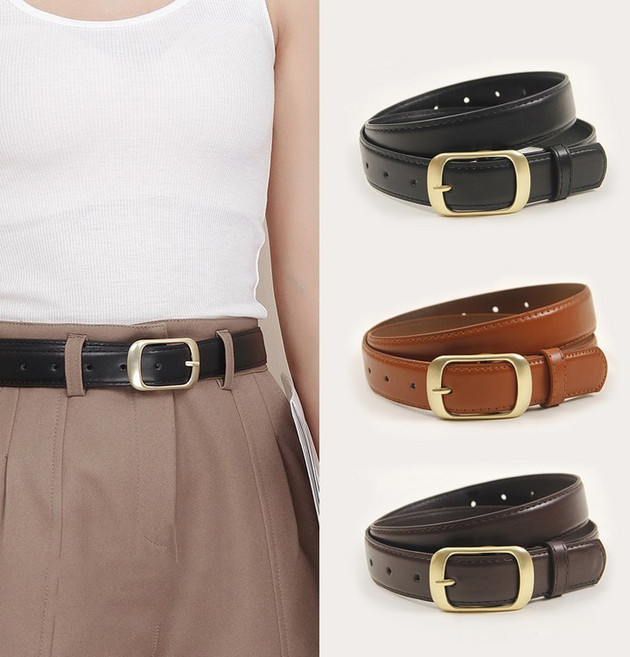 히또리 S2505 심플 베이직 레더 클래식 모던 3mm 벨트