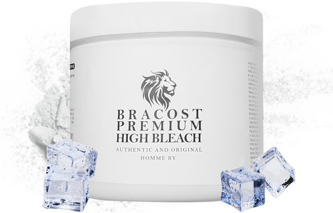 브라코스트 헤나 리무버 파우더 더스트 프리 화이트 500g / 대용량 탈색약 / 1제, 1개