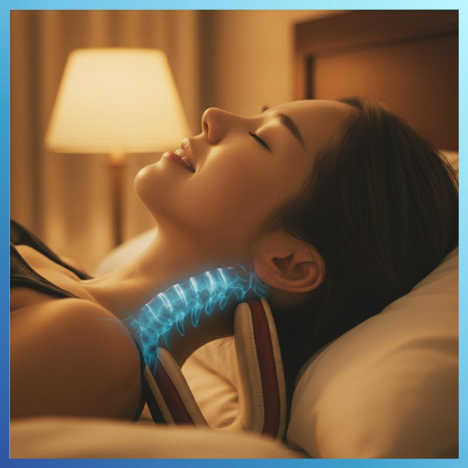 지크호 쭉쭉이 목견인기 넥가드 가정용 거북목 일자목, 1개