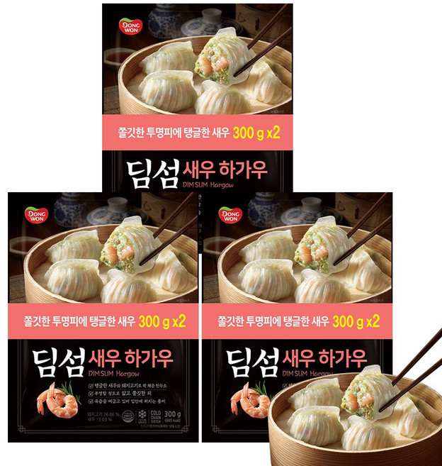 동원 딤섬 새우하가우, 300g, 6개