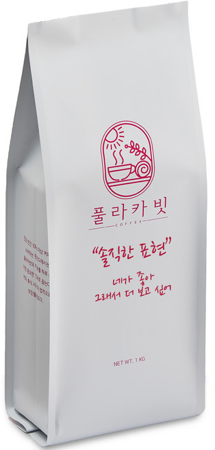 풀라카빗 솔직한표현 블렌드 원두커피, 1개, 1kg, 홀빈(분쇄안함)