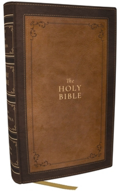 (영문도서) 1611 KJV with Apocrypha Brown Leathersoft: Holy Bible Imitation Leather, Thomas Nelson, English, 9781400349425