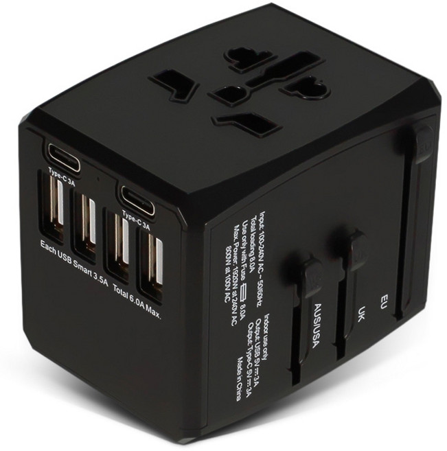 DOPE 해외여행용 올인원 C타입 USB 변환 멀티어댑터 D1-TC001 변환젠더/기타-기타 변환젠더, 1개