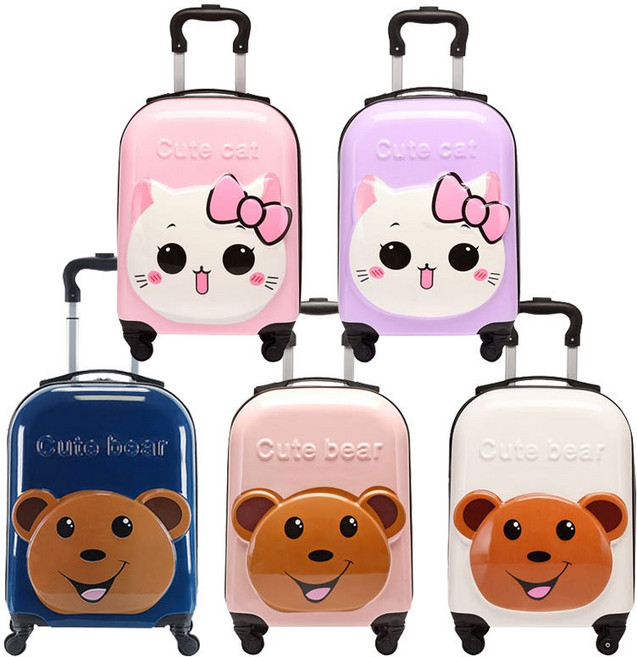 18인치 큐트 애니멀 여행용 캐리어 아동 여아 초등 어린이 여행가방