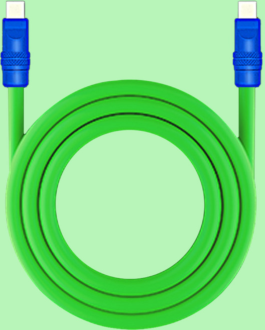 베라 모찌롱 CtoC 고속 충전 케이블 240W, 1개, 그린, 1m