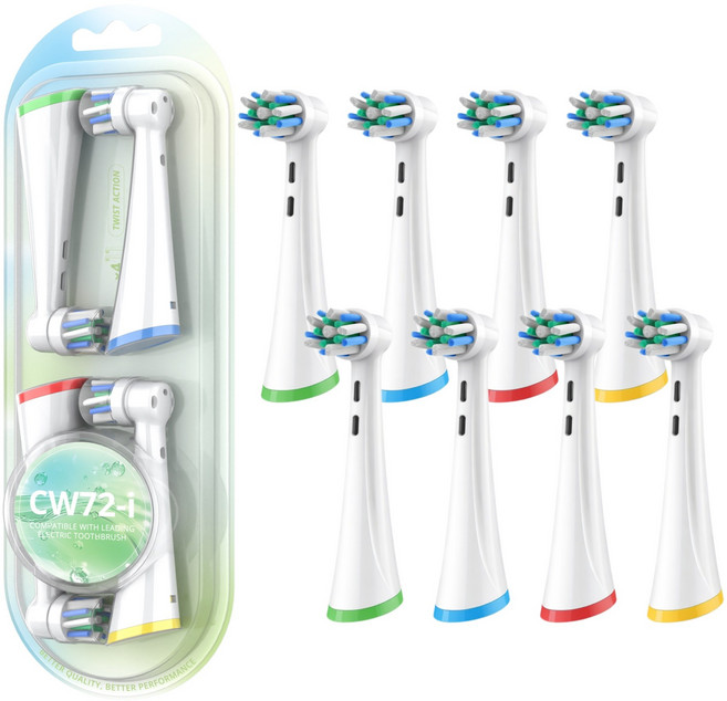 Oral-b 歐樂B iO系列電動牙刷刷頭 8入組 適用機型 iO2/iO3/iO5/iO6/iO7/iO8/iO9, 8個, 多角度清潔型-72i