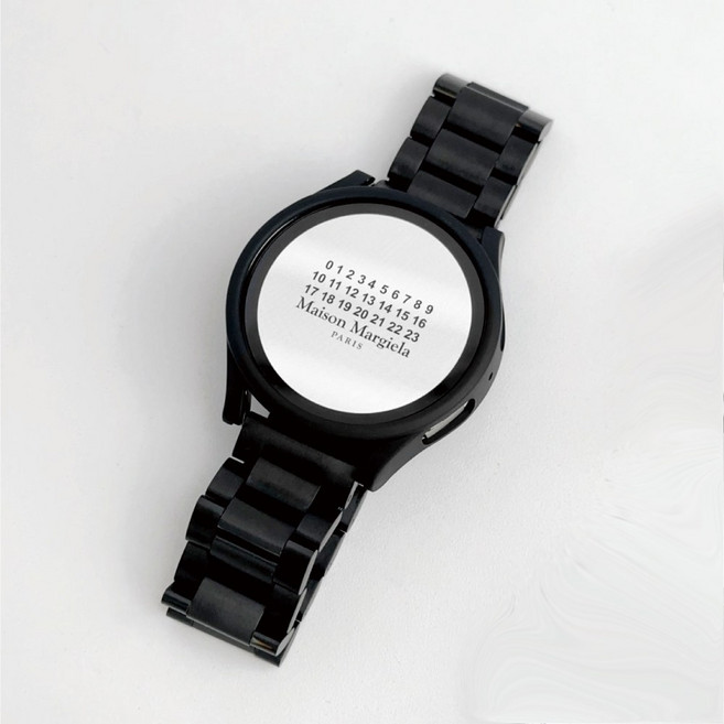 애플워치 갤럭시워치 메탈 스트랩 시계줄, 갤럭시워치 22MM, 블랙