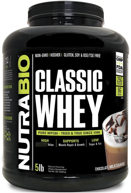 뉴트라바이오 클래식 웨이 초콜릿 밀크셰이크, 1개, 2.27kg - 쿠팡